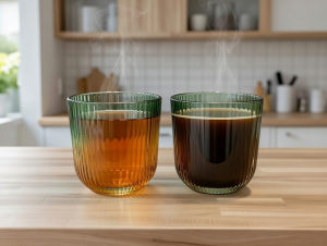 2 Pcs Vertical Stripe Short Cup Set photo 1