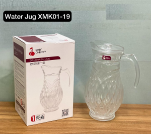 Red Cherry Balkash Glass Water Jug - 1.8L photo 1
