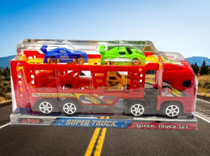 Heavy Load Truck With 4 Cars Toy photo 1