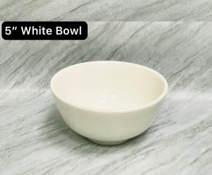 5 Inch White Bowl - 575-49 photo 1