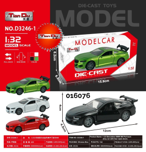 Tian Du Die-cast Mustang GT Toy Car - D3246-1 photo 1