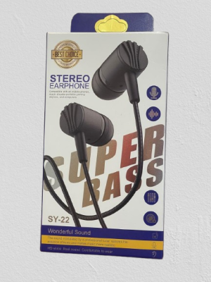 Stereo Super Bass Earphone - SY22-SY24 photo 1