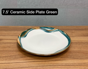 7.5 Inch Ceramic Side Plate - Green photo 1