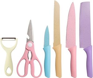 6 Pcs Colorful Knife Set photo 1