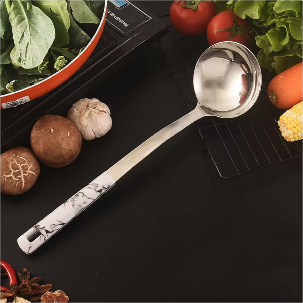 Soup Spoon With Plastic Handle