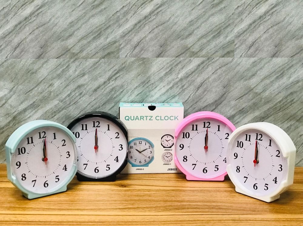 Simple Round Alarm Clock - 8022-3