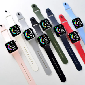 Rainbow Multi Color LED Digital Watch photo 1