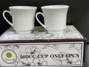6 Pcs Green Cup Set- 160cc photo 1